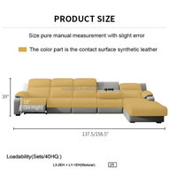 Canapé-lit modulable convertible moderne extensible avec porte-gobelets en cuir de haute qualité, écologique, structure en bois, idéal pour appartement