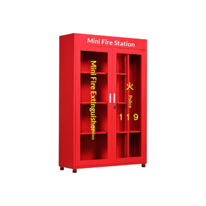 Caja vacía de 1800 mm, gabinete personalizable para mini estación de bomberos, gabinete de almacenamiento de extintores de acero rojo, gabinete para extintores. - Product Image 2