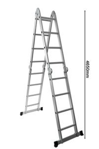 Échelle articulée multifonctionnelle en aluminium 4*4, échelle articulée à 4 sections pour plusieurs configurations comme l'extension de marches et l'<span class=keywords><strong>échafaudage</strong></span> - Product Image 3