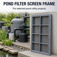 Cadre de filtre à bassin en PRV avec service de découpe pour les installations aquacoles, les bassins de jardin et les projets d'eau potable