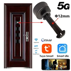 12 мм самый маленький 5 г Wifi Tuya видео глазок Wifi камера Wifi Обнаружение движения дверной видеосъемки - Product Image 1
