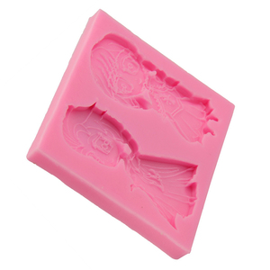 Molde de Silicona 3D con Forma Rectangular para Decoración de Pasteles y Fondant, Diseño de Personajes de Anime Clásicos Vestidos de <span class=keywords><strong>Princesa</strong></span> - Product Image 3