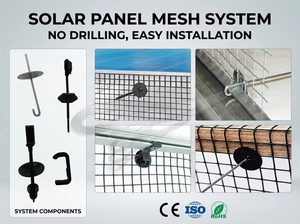 Malla de protección para paneles solares Tengfei de 6 pulgadas x 100 pies, recubierta de PVC negro, a prueba de palomas, ardillas y roedores, venta al por mayor OEM - Product Image 4