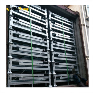 Zware Gegalvaniseerde Stalen Stapelbare Opvouwbare Metalen Industriële Elektrische Afvalkooien - Product Image 6