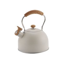 Nouvelle bouilloire sifflante européenne 2.5L cuisinière à induction à gaz universel en acier inoxydable bleu vert couleur thé café bouilloire à eau