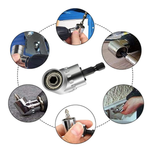 5 adet <span class=keywords><strong>Hex</strong></span> Shank matkap somun anahtarı Bit seti dahil olmak üzere esnek matkap ucu uzatma soketi adaptörü sağ açı matkap adaptörü - Product Image 4