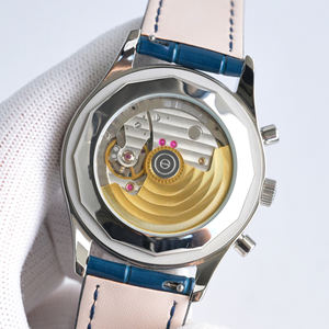 Article très demandé : Montre Hommage Grand Complications Icôniqûe, chronographe à secondes fractionnées, cadran émaillé, lunette sertie de diamants - Product Image 5