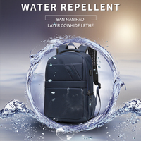 CoolBELL Mochila para Portátil de 15.6 Pulgadas para Hombre, Ligera, Duradera, Impermeable, con Puerto de Carga USB y Logotipo Personalizado