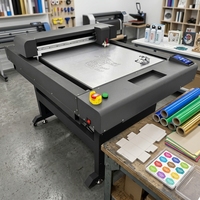 Schneller Doppelkopf-Flachbett-Schneideplotter Digitale Rill- und Schneidemaschine für Karton, Papier und Vinyl
