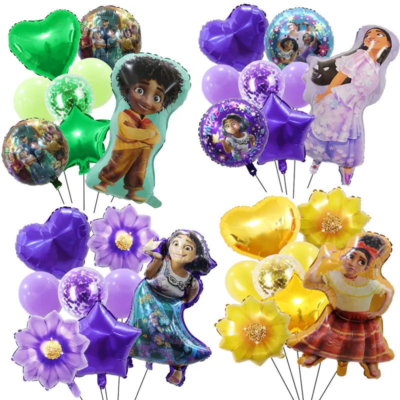 Toptan karikatür 18 inç sihirli Full House alüminyum Film enballoon balon Isabella animasyon doğum günü partisi dekorasyon Globos