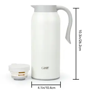 Gint 새로운 디자인 1.5L carafe 커피 열 뜨거운 물 플라스크 BPA 무료 소재 누출 증거 llid