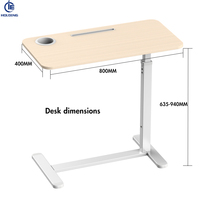Bureau d'ordinateur réglable de style minimaliste moderne à ressort mécanique mobile avec fonction pliable Fabricant de vente directe