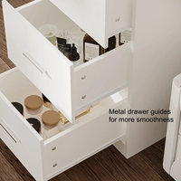 Meuble de chambre à coucher en bois écologique avec éclairage LED, coiffeuse intelligente moderne pour appartement