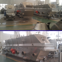 Sécheur à lit fluidisé vibrant ZDS de qualité commerciale avec moteur à engrenages pour la déshydratation des cristaux de sucre et des produits alimentaires thermosensibles en usine à vapeur