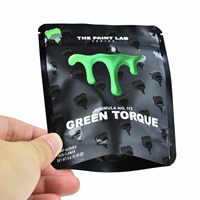 Sachet Doypack Personnalisé Imprimé et Laminé avec Fermeture Zip en Aluminium, Finition UV Sélective Noir Mat, pour Emballage de Snacks Exotiques et Bonbons 3.5g
