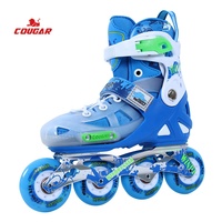 Patins à roulettes ajustables pour garçons, slalom, fitness, roues PU 82A, roulements ABEC-7 chromés, dessus en mesh, patins rigides pour 3-20 ans