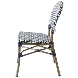 Meubles de restaurant de jardin <span class=keywords><strong>parisien</strong></span> moderne, meubles de salle à manger, patio extérieur, chaises de <span class=keywords><strong>bistrot</strong></span> en rotin - Product Image 3