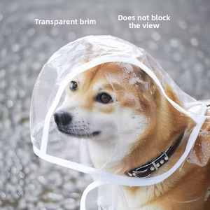 Impermeable Transparente <span class=keywords><strong>para</strong></span> Perros y Gatos Petop, Ajustable, Transpirable y Ligero, <span class=keywords><strong>para</strong></span> Perros Pequeños, Uso en Exteriores - Product Image 2