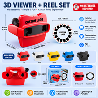 Visionneuse de diapositives 3D personnalisée pour enfants |   Visionneuse de diapositives éducative STEM en ABS, jouet d'apprentissage, vente en gros
