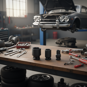 Juego de llaves de impacto Fervi de 3 piezas con accionamiento hexagonal métrico para reparación automotriz - Product Image 3