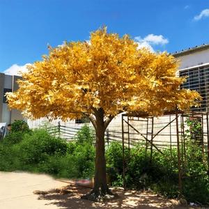 Su misura autunno piante dorate fiore di <span class=keywords><strong>ciliegio</strong></span> grandi alberi di Banyan albero artificiale grande per interni alberghi all'aperto centri commerciali - Product Image 3