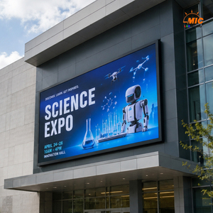 Écran d'affichage publicitaire extérieur étanche IP65 4500 nits pour exposition scientifique, hall d'innovation, musée, panneau d'affichage numérique - Product Image 1