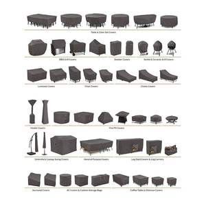 Funda Impermeable para Parrilla de Barbacoa de PVC 600D, Resistente a la Lluvia y al Sol, con Accesorio para Carbón - Product Image 4