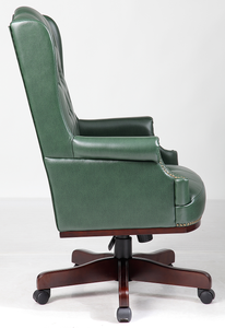 Chaises <span class=keywords><strong>de</strong></span> <span class=keywords><strong>bureau</strong></span> <span class=keywords><strong>de</strong></span> direction en cuir <span class=keywords><strong>de</strong></span> luxe à dossier haut, <span class=keywords><strong>style</strong></span> <span class=keywords><strong>Chesterfield</strong></span> antique, <span class=keywords><strong>style</strong></span> capitaine - Product Image 5