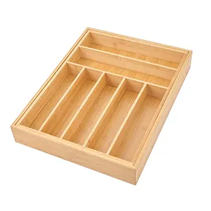 Tre nhà bếp ngăn kéo tổ chức Bạc Organizer đồ dùng chủ và dao kéo khay cho nhà bếp