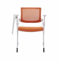 Chaise d'étude pliable au design moderne de haute qualité avec tablette d'écriture, cadre en acier inoxydable pour l'école, le bureau et la formation