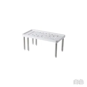 Estante de almacenamiento para armario de cocina, organizador apilable retráctil para el hogar, estante de especias apto para cocina, baño, soportes de armario de plástico