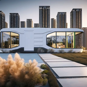 高級スチール製宇宙カプセル型コンテナプレハブモジュールハウス 高級住宅コンセプト - Product Image 1