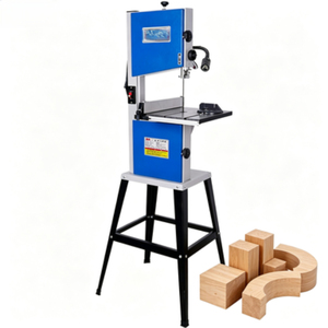 <span class=keywords><strong>Scie</strong></span> <span class=keywords><strong>à</strong></span> <span class=keywords><strong>ruban</strong></span> verticale de table de 10 et 8 pouces pour le travail du bois, la découpe de métaux et la découpe de courbes - Product Image 1