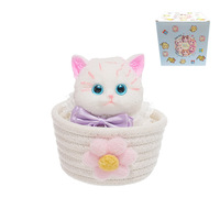 Jouets personnalisés à presser en forme de chat, cochon, lapin – Jouets souples à remontée lente pour soulager le stress – Cadeaux mignons en forme d'animaux pour filles et bureau
