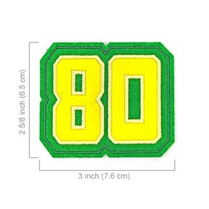 Patch de broderie de vêtements 80 toile plastique PVC à coudre - Product Image 3
