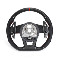 Volant en cuir et fibre de carbone pour Audi Série complète B8.5 B9 C7 C7.5 S4 S5 S6 S7 RS A4 A6 A7 A3 C7 A5 A4 S3 B8 8V A7 R8