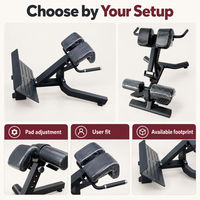Chaise romaine pour salles de sport commerciales et studios d'entraînement, idéale pour les exercices de dorsiflexion et de soutien en milieu professionnel