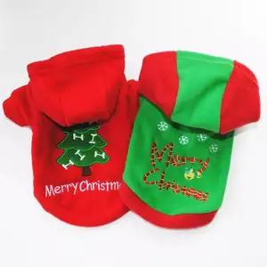 Christmas Pet Supplies Santa Claus Costume Pajamas Shirt Winter Holiday Cute Pet Clothes Outfits for Dog