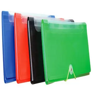 B5 ukuran POLY Expandable file dompet PP memperluas 6 kantong dokumen plastik tas