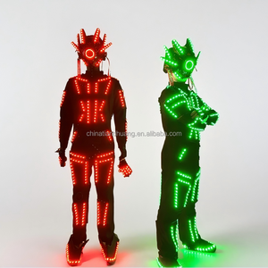 Ropa Luminosa LED Cyberpunk, Ropa Futurista Brillante para Fiestas <span class=keywords><strong>Rave</strong></span>, Atuendo Luminoso de Alta Intensidad para Hombres y Mujeres - Product Image 1