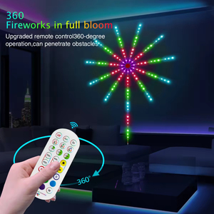 Luces LED Inteligentes Flexibles con Control Remoto, Efecto de Fuegos Artificiales, Color de Ensueño, de Plástico para Interiores, 6.5m de Longitud, Recargables, para Fiestas de Navidad - Product Image 4