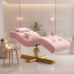Fauteuil de soin du visage et table de <span class=keywords><strong>massage</strong></span> incurvée YS-0906N pour salon de beauté moderne, lit de beauté pour les cils - Product Image 4