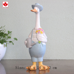 Đồ Trang Trí Để Bàn Phong Cách Nông Thôn Thiết Kế Mới Tượng Động Vật Bằng Nhựa Tượng Vịt Cặp Đôi Để Trang Trí Nhà Cửa - Product Image 6