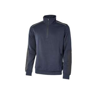 Sudadera con media cremallera Cushy Deep Blue de 1/2 "-EAN 8033546373323 WORK HOODIES-EAN - Product Image 1