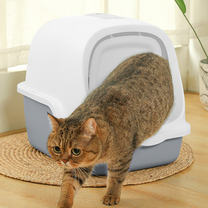 <span class=keywords><strong>Bac</strong></span> <span class=keywords><strong>à</strong></span> litière pour chat en <span class=keywords><strong>plastique</strong></span> et fil d'acier, anti-éclaboussures, de luxe, personnalisable, 20L, grand espace, contrôle des odeurs, vente en gros, produit phare - Product Image 2