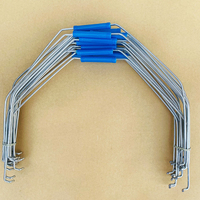 Poignée de seau en fil d'acier durable pour seau en plastique, poignée en fil métallique avec grip antidérapant pour la construction