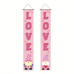 High Quality Digital Festive Celebration Door Flag Valentine's Day Theme Door <b>Curtain</b> Decoration Custom Wholesale - Product Image 1