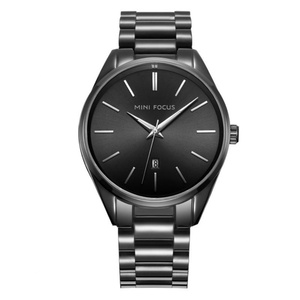 MINI FOCUS 0050 Montres pour hommes à quartz, acier inoxydable, étanches, affichage analogique, date automatique, style simple et professionnel, Relogio - Product Image 6