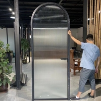 Portes en aluminium conçues par TOMA Portes en aluminium forgé en aluminium/fer Fenêtres de porte en verre français Taille et type personnalisés