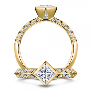 Set di Anelli di Lusso con Zirconi per Donne, Elegante Stile da Ufficio, Gioielli alla Moda - Product Image 4